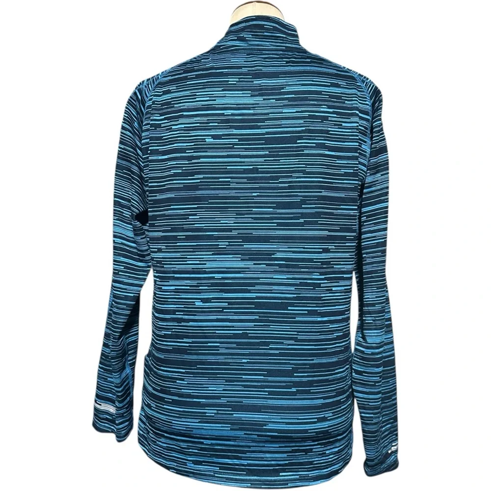 Nike Running Dri Fit Element Quarter Zip Pullover Sweatshirt Blue XL